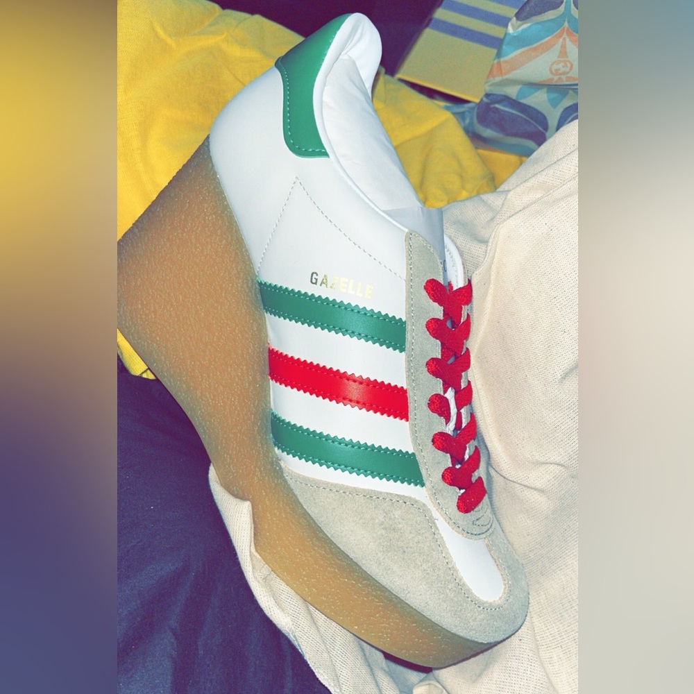 Adidas x Gucci Gazelle wedges size 38/8